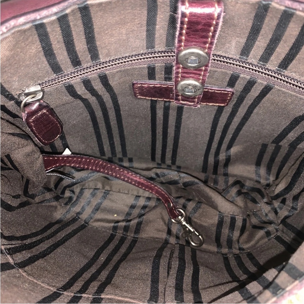 Frye Amy Burgundy Maroon Wine Oxblood Leather Crossbody Bag Purse‎ - Picture 12 of 13